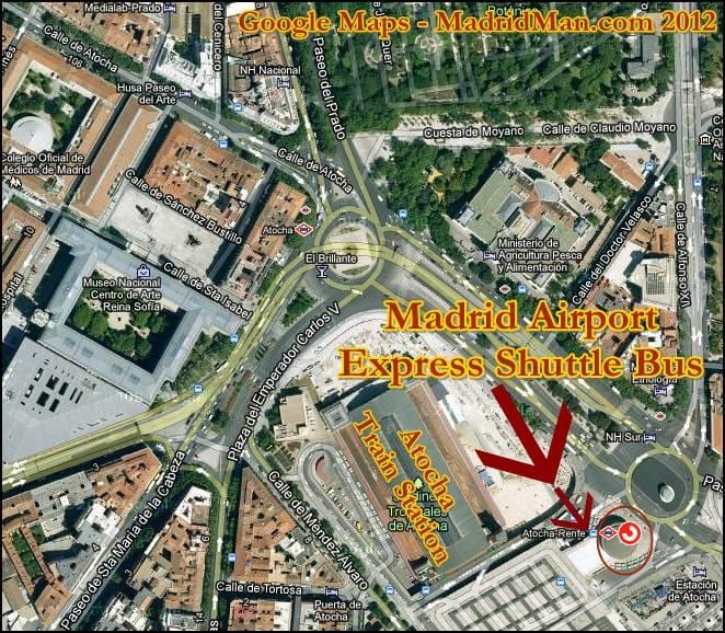 puerta de atocha järnvägsstation karta