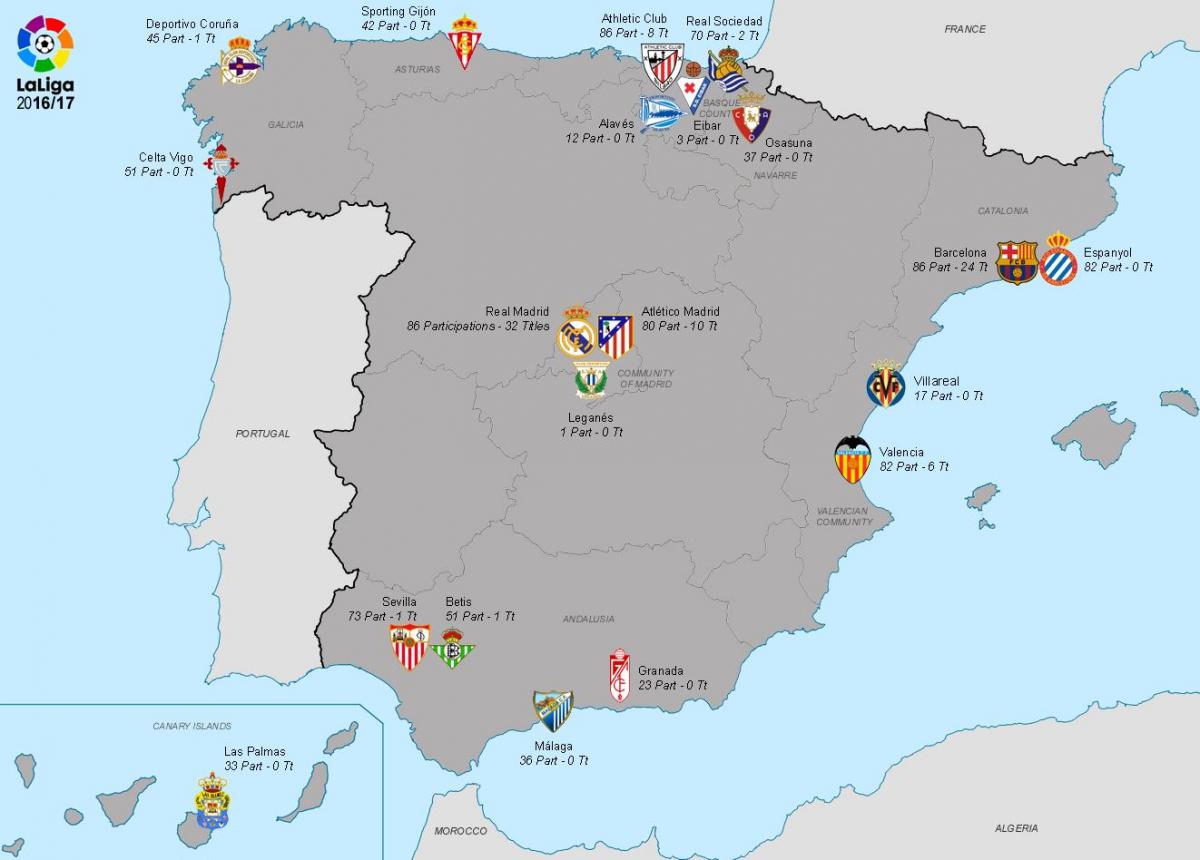 karta över real Madrid 