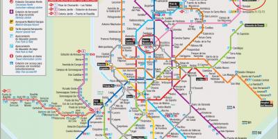 Madrid metro karta flygplats