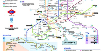 Madrid tågstation karta