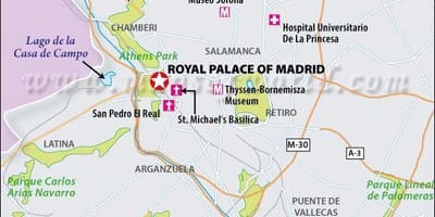 Karta över real Madrid läge
